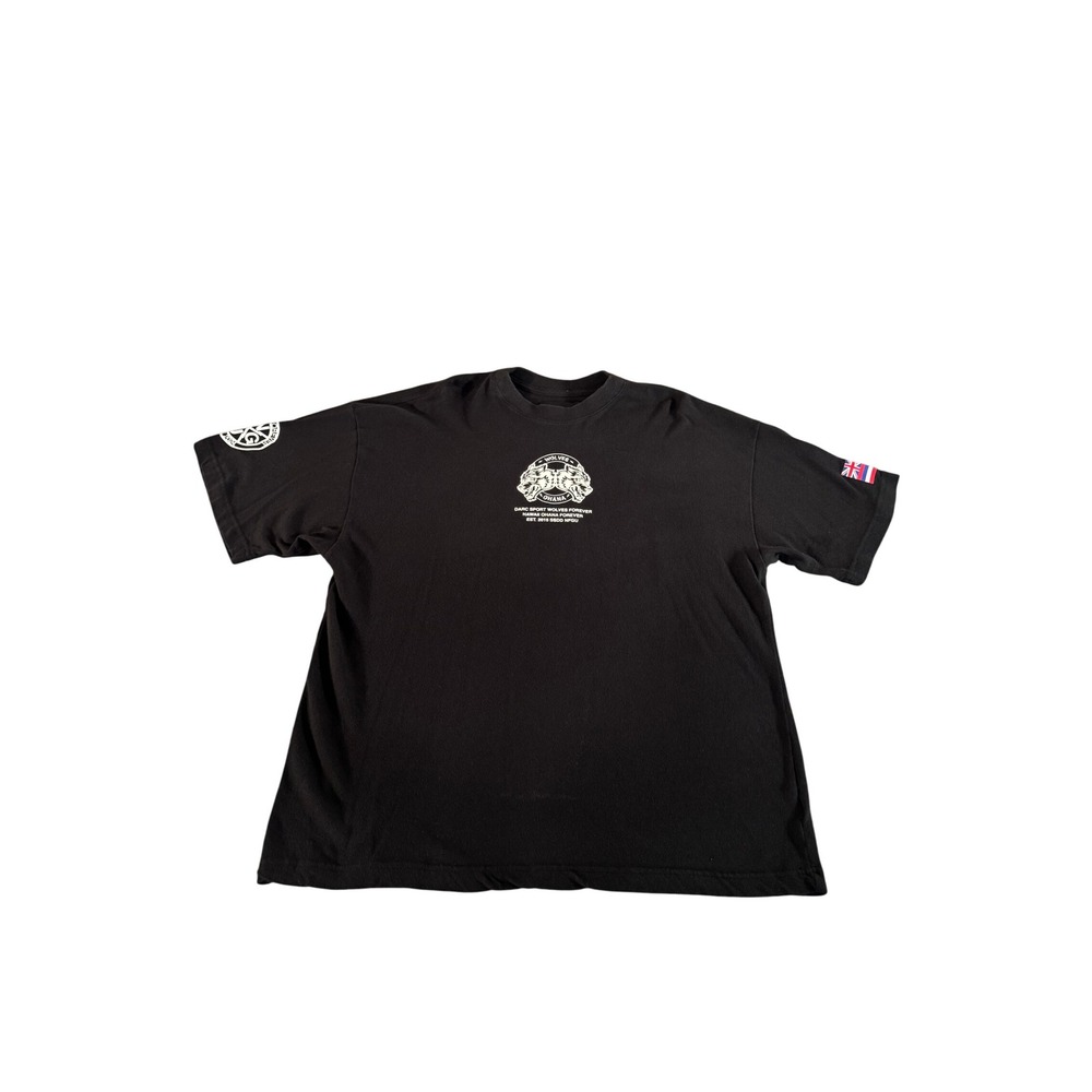 Darc Sport Wolves Ohana Hawaii T-Shirt Black Limited Edition Mens Large